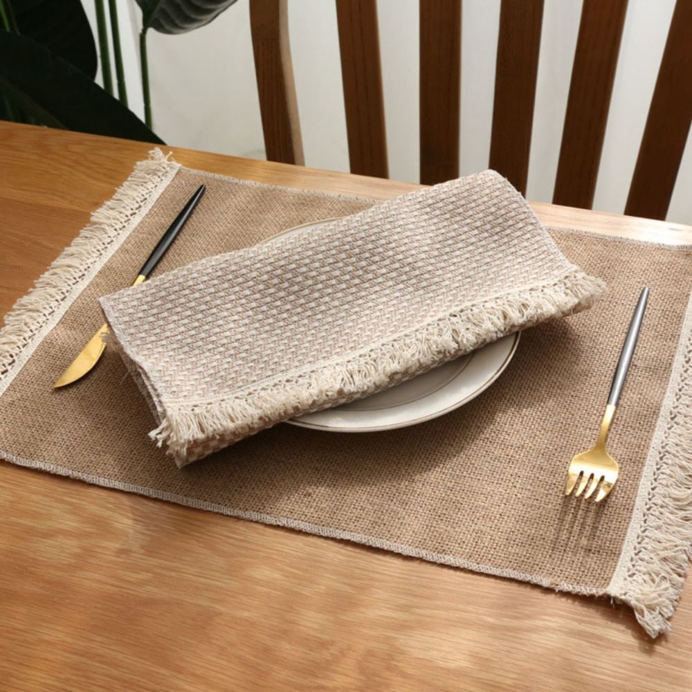 Linen Fabric Natural - 1 pz creativo quadrato tavolo da