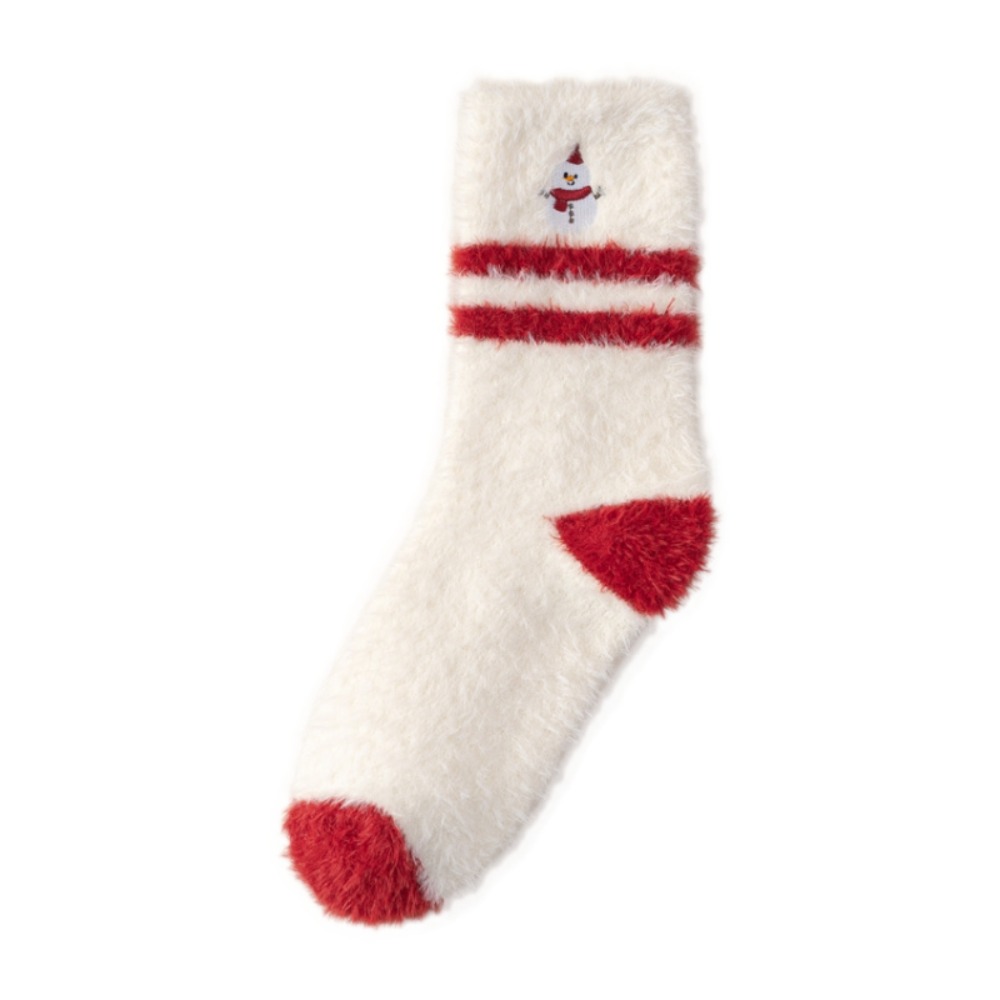 Embroidery Xmas Tree - Calze Termiche Spesse Natalizie con Motivo