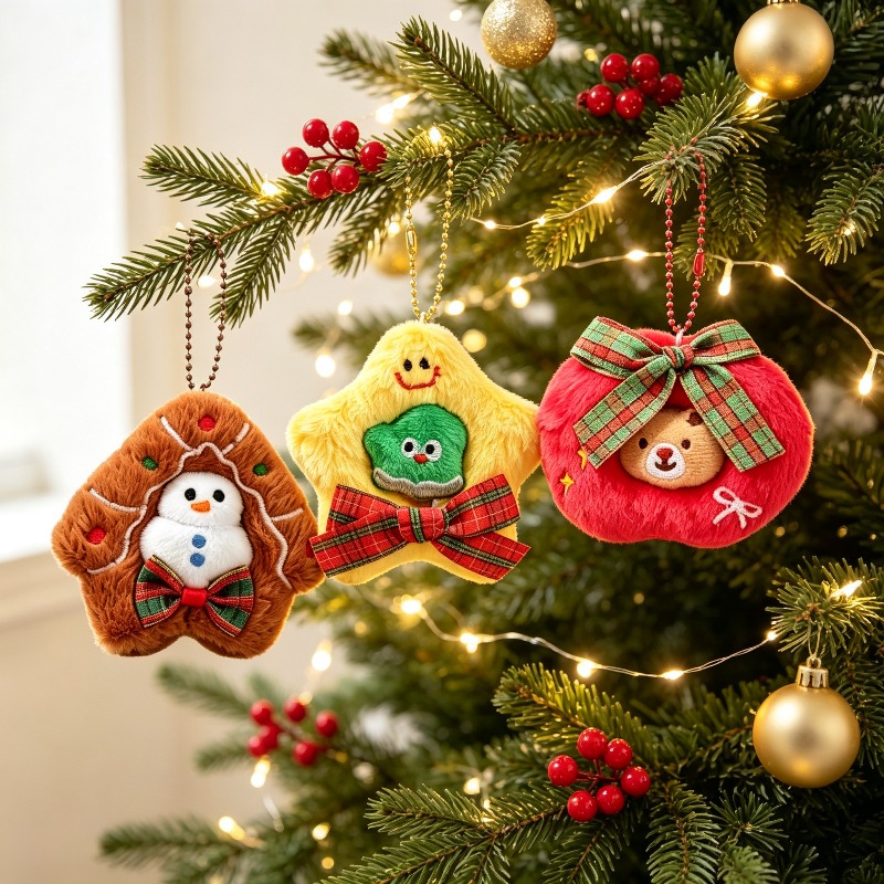 Set di 3 Decorazioni Natalizie - Embroidery Xmas Tree recensione e prezzo