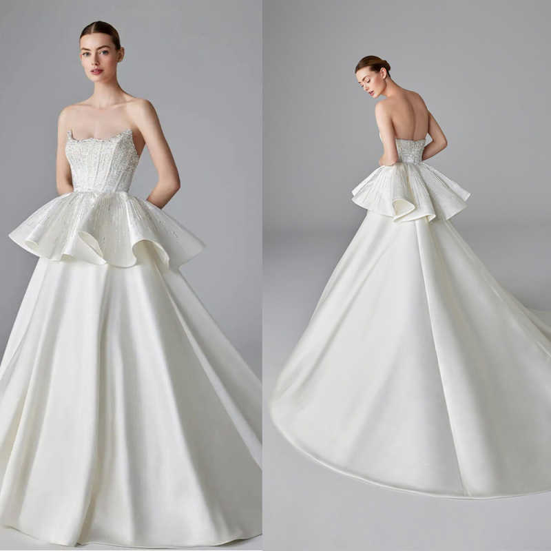 Abito da sposa elegante A-Line - Embroidery Online Designs recensione e prezzo