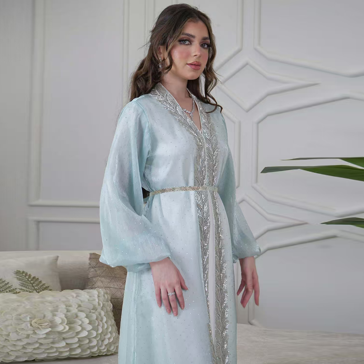 Eid Mubarak Djellaba Kimono Ca - Embroidery Kebaya recensione e prezzo