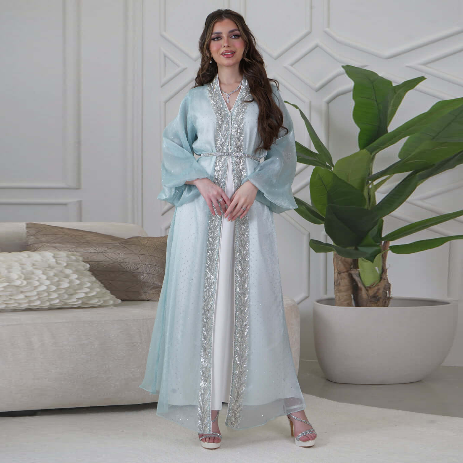 Eid Mubarak Djellaba Kimono Ca - Embroidery Kebaya recensione e prezzo