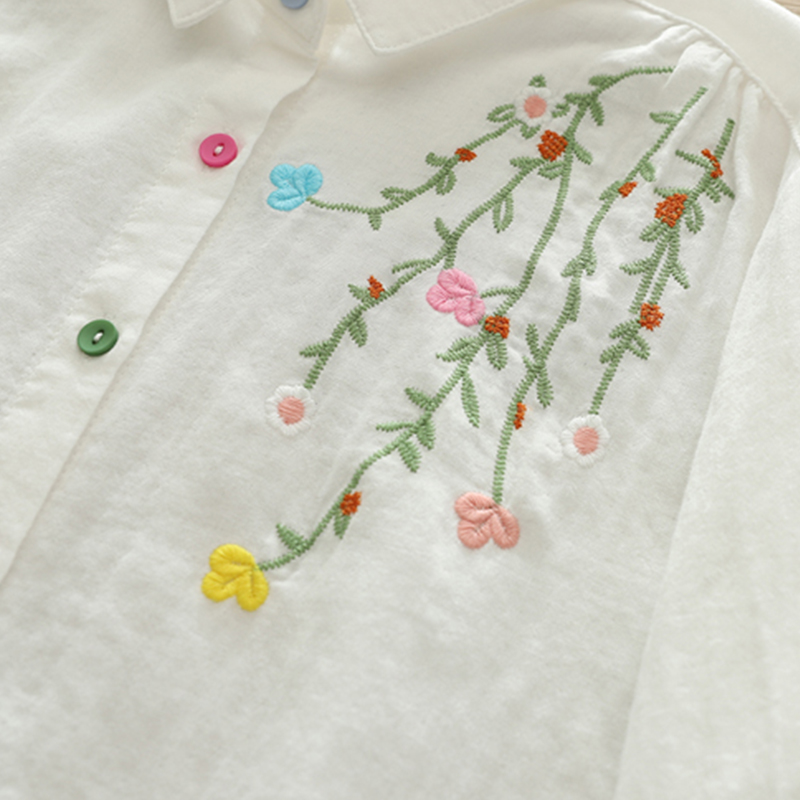 Blusa a maniche lunghe in coto - Embroidery Artist recensione e prezzo