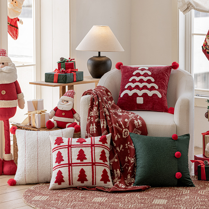 Fodera per cuscino natalizia c - Embroidery Xmas Tree recensione e prezzo