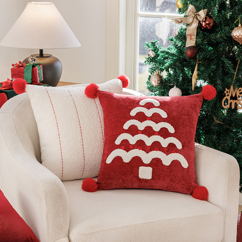 Fodera per cuscino natalizia c - Embroidery Xmas Tree recensione e prezzo