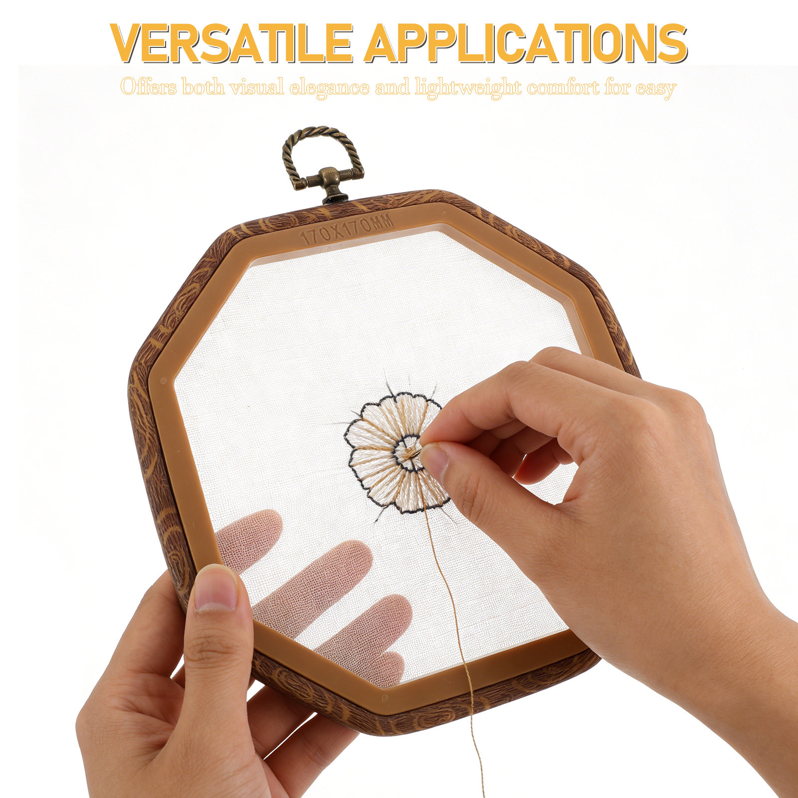 6 Cerchi Ottagonali per Ricamo - Embroidery Ring Sizes recensione e prezzo