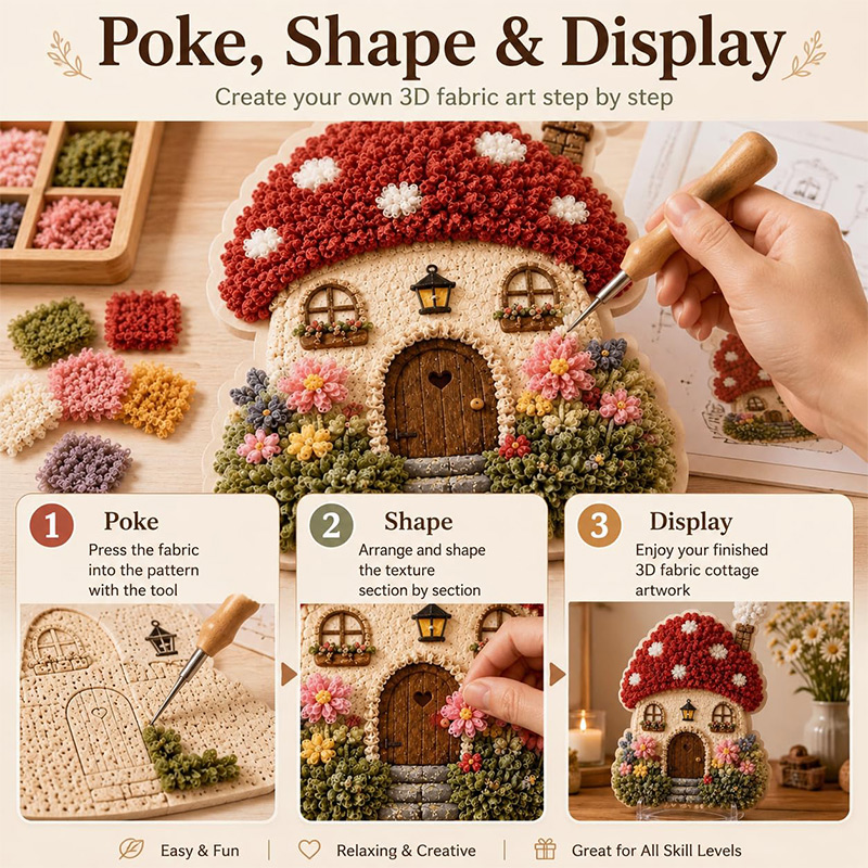 Kit Fai-da-Te Casa dei Funghi  - Embroidery Needle recensione e prezzo