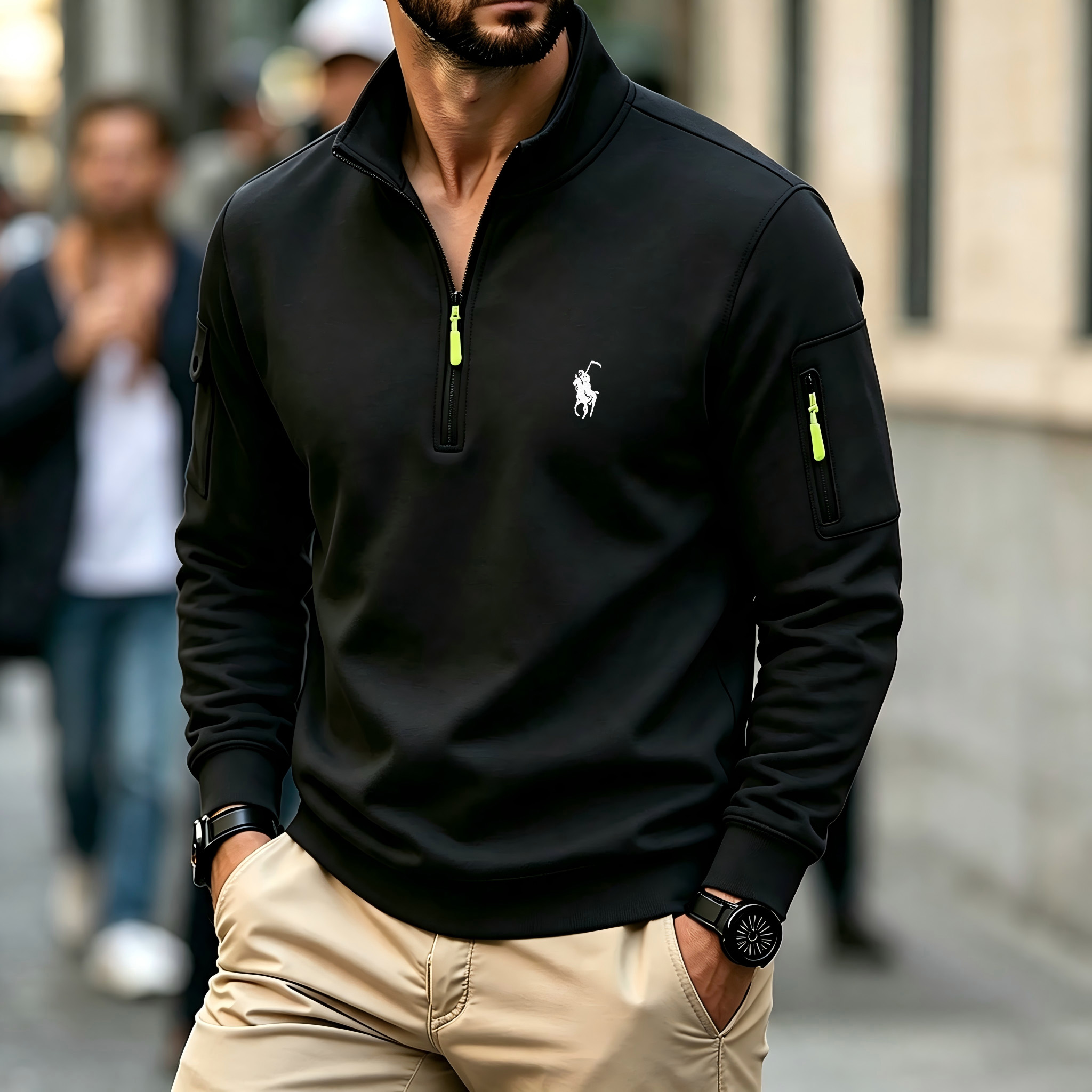 Maglia da uomo a maniche lungh - Embroidery Knit recensione e prezzo
