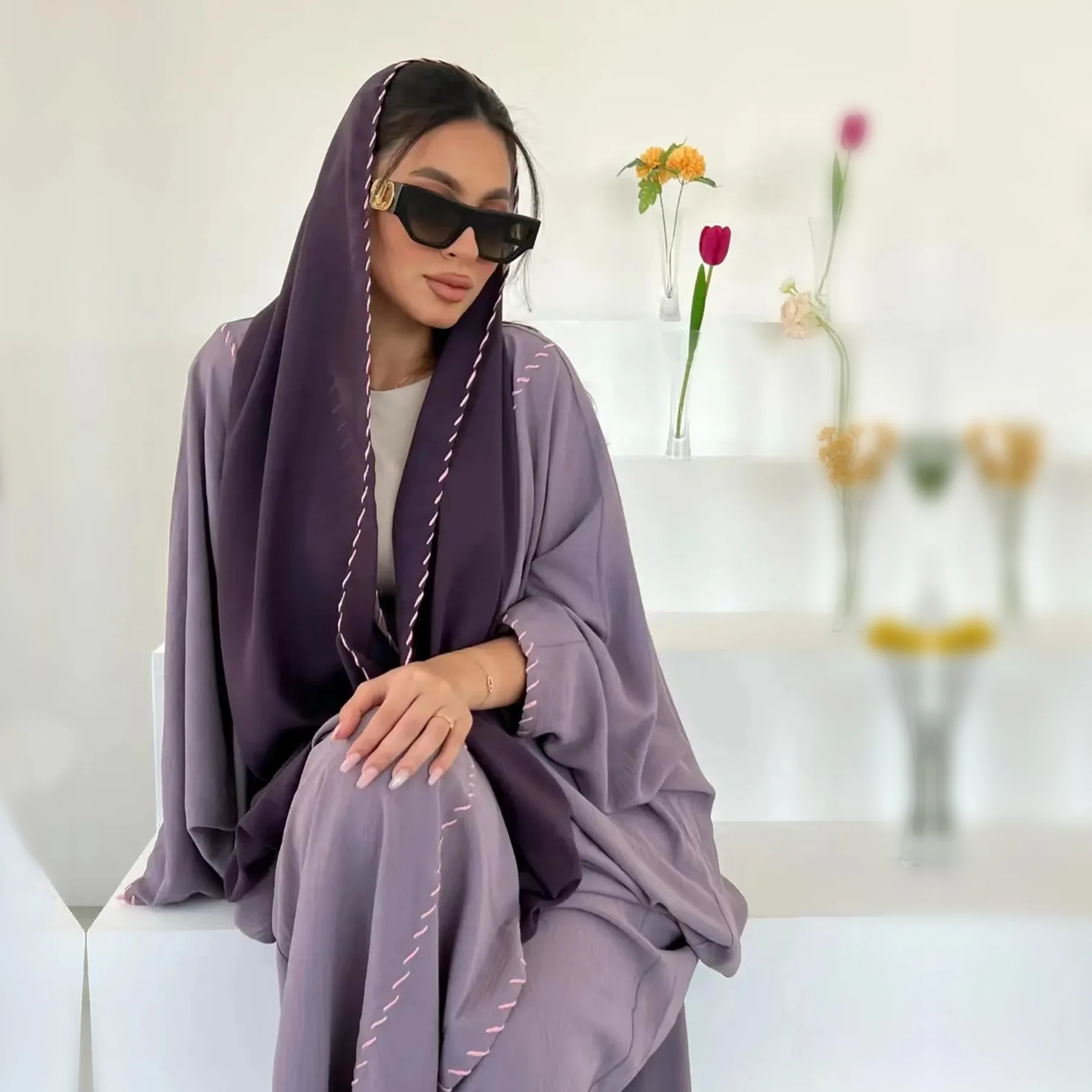 Marocco Kimono Aperto Abaya Lu - Embroidery Kebaya recensione e prezzo