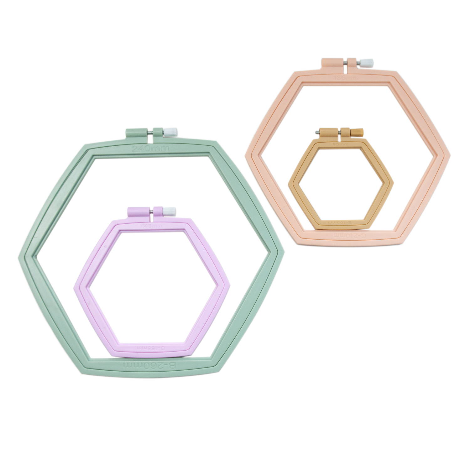 Telai per Ricamo Esagonali, Ce - Embroidery Ring Sizes recensione e prezzo