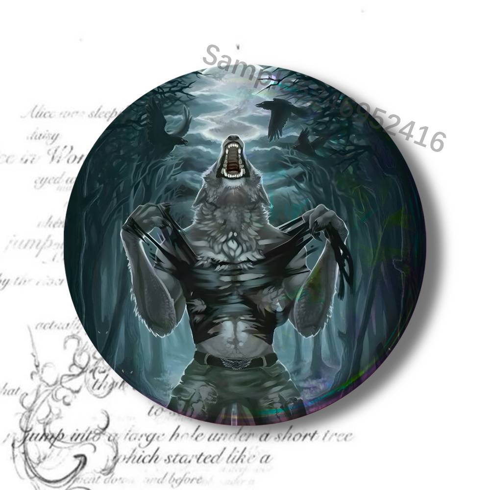 S-Sigma Wolf Alpha Button Pin  - Embroidery Alpha recensione e prezzo