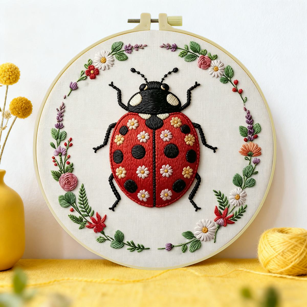1 pz Kit Ricamo Coccinella 20x - Embroidery Lady Bug recensione e prezzo