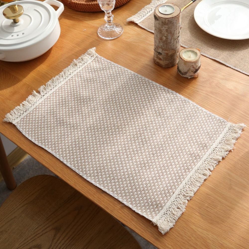1 pz creativo quadrato tavolo  - Linen Fabric Natural recensione e prezzo