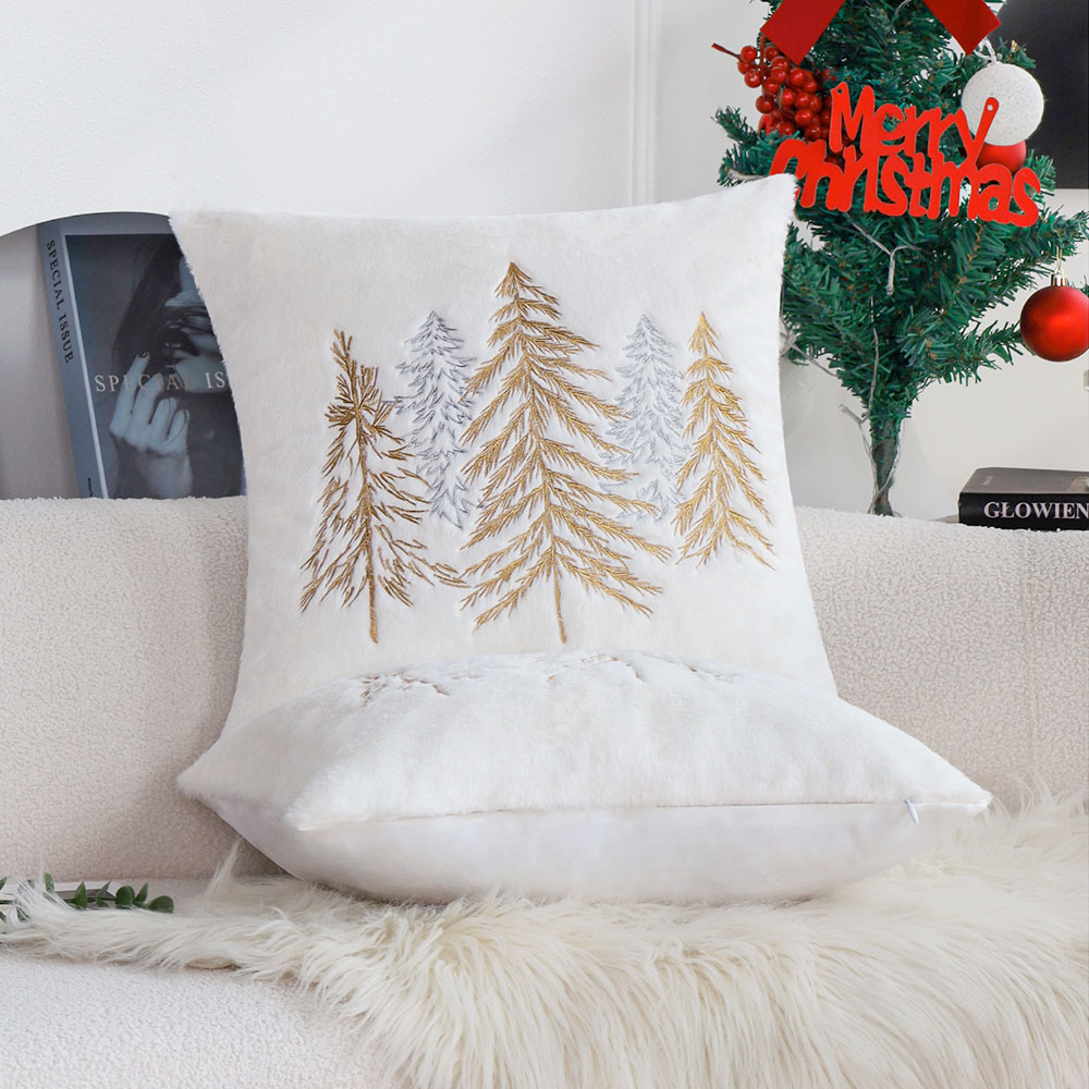 Fodera per cuscino natalizia i - Embroidery Xmas Tree recensione e prezzo
