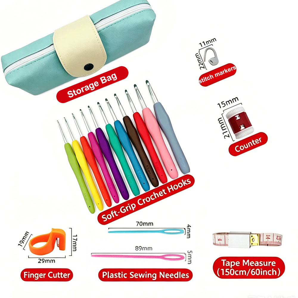 Set di 37 uncinetti con borsa  - Embroidery Needle recensione e prezzo