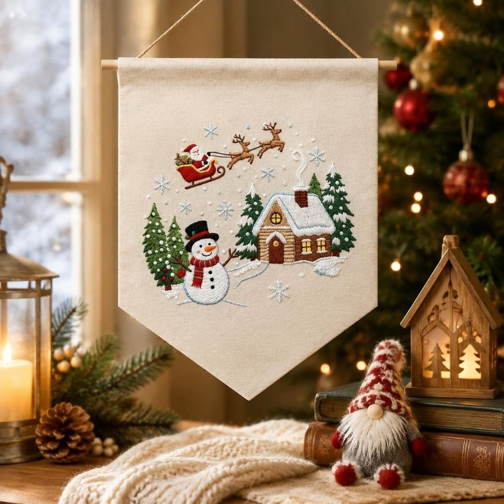 Kit per ricamo natalizio fatto - Embroidery Xmas Tree recensione e prezzo