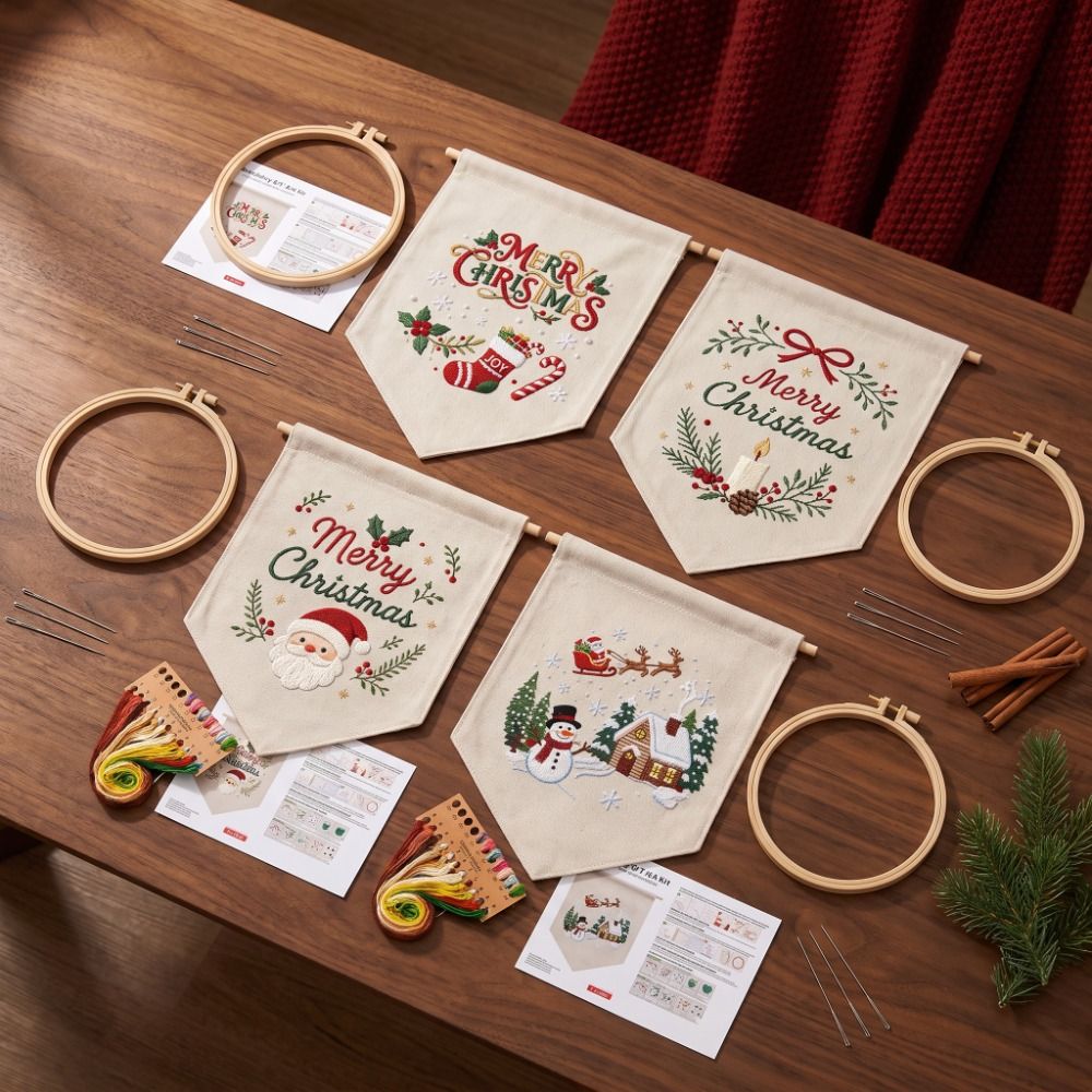 Kit per ricamo natalizio fatto - Embroidery Xmas Tree recensione e prezzo